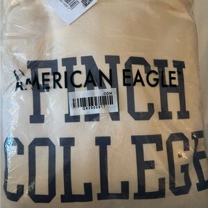 American Eagle Outfitters Cream College Sweatshirt
